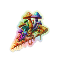 Shroom Slice Holographic Sticker